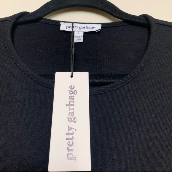 New Pretty Garbage black cutout dress size L - Picture 4 of 5